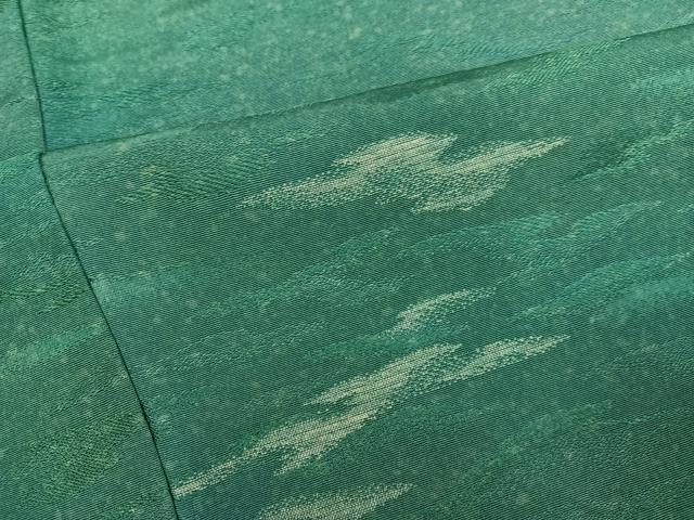 平和屋着物●幻の絹　黄金糸　京妃人　小島利造　お召　豊幡雲　丹後ちりめん　反端付き　正絹　逸品　未使用　AABH6844ph