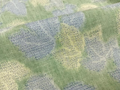平和屋着物●本場結城紬　重要無形文化財　モロ入り　葉尽くし　正絹　逸品　AABH6846ph