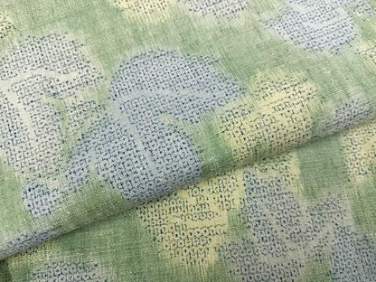 平和屋着物●本場結城紬　重要無形文化財　モロ入り　葉尽くし　正絹　逸品　AABH6846ph