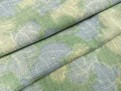 平和屋着物●本場結城紬　重要無形文化財　モロ入り　葉尽くし　正絹　逸品　AABH6846ph