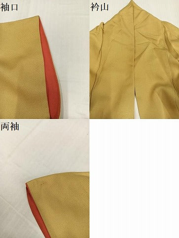 平和屋着物●豪華振袖　花車文　暈し染め　金銀彩　銀通し地　正絹　逸品　AABH6848ph