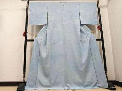 平和屋着物●上質な小紋　作家物　花地紋　暈し染め　正絹　逸品　未使用　AABH6853ph
