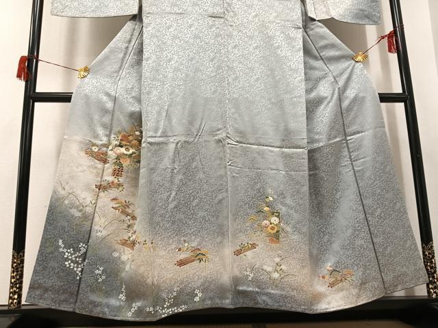 平和屋着物●訪問着　花筏　暈し染め　金銀彩　正絹　逸品　AABH6857ph 平和屋着物○訪問着 花筏 暈し染め 金銀彩 正絹 逸品 AABH6857ph
