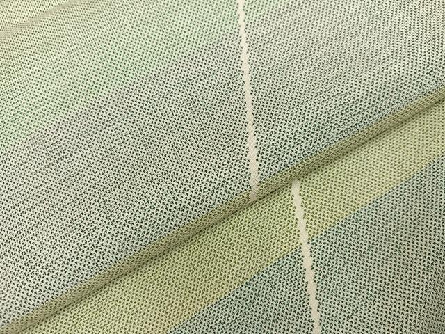 平和屋着物●本場大島紬　カタス9マルキ　幾何学文様　正絹　逸品　AABH6863ph