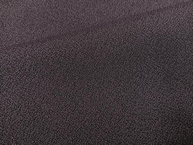 平和屋着物●お召　葡萄鼠色　正絹　逸品　未使用　AABH6867ph