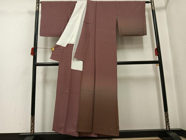 平和屋着物●訪問着　霞文　暈し染め　正絹　逸品　AABH6868ph