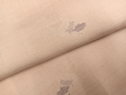 平和屋着物●上質な紬　花唐草文　正絹　逸品　AABH6869ph