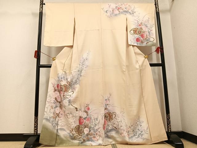 平和屋着物●訪問着　花鼓文　暈し染め　金彩　正絹　逸品　未使用　AABH6870ph