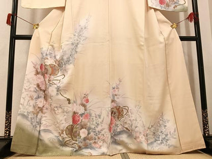 平和屋着物●訪問着　花鼓文　暈し染め　金彩　正絹　逸品　未使用　AABH6870ph