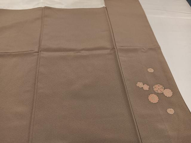 平和屋着物●訪問着　雪芝舞花文　暈し染め　金彩　正絹　逸品　AABH6875ph