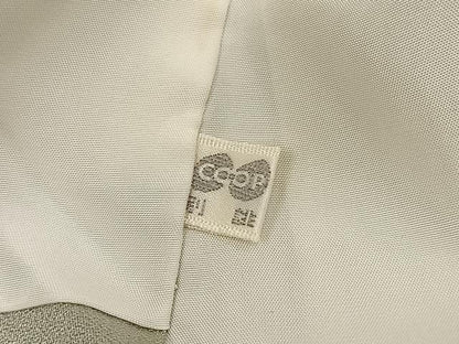 平和屋着物●漆工芸作家　金森一博　訪問着　手描き　枝花文　暈し染め　金彩　正絹　逸品　AABH6877ph