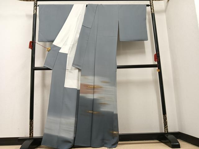 平和屋着物○色留訪問着 霞文 暈し染め 金彩 正絹 逸品