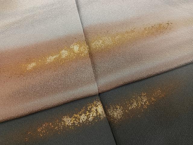 平和屋着物○色留訪問着 霞文 暈し染め 金彩 正絹 逸品