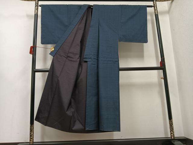 平和屋着物●男性　本場大島紬　アンサンブル　100亀甲　総詰め　正絹　逸品　未使用　AABH6881ph