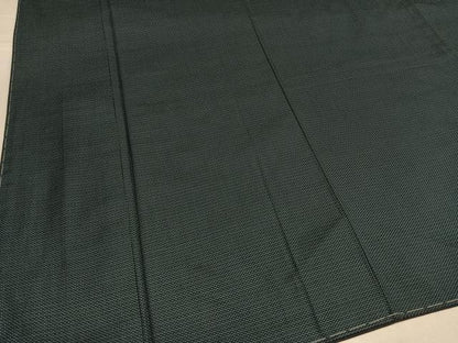 平和屋着物●男性　紬　アンサンブル　亀甲柄　正絹　逸品　未使用　AABH6882ph