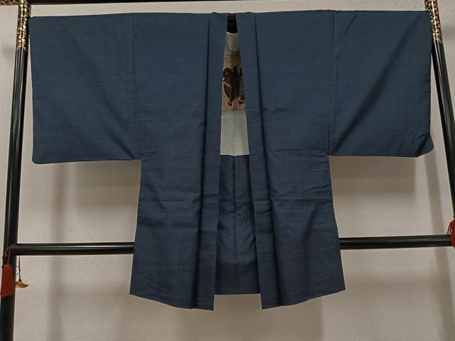 平和屋着物●男性　本場大島紬　アンサンブル　100亀甲　総詰め　正絹　逸品　AABH6883ph