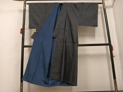 平和屋着物●男性　本場大島紬　アンサンブル　80亀甲　総詰め　正絹　逸品　未使用　AABH6884ph