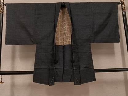 平和屋着物●男性　本場大島紬　アンサンブル　80亀甲　総詰め　正絹　逸品　未使用　AABH6884ph