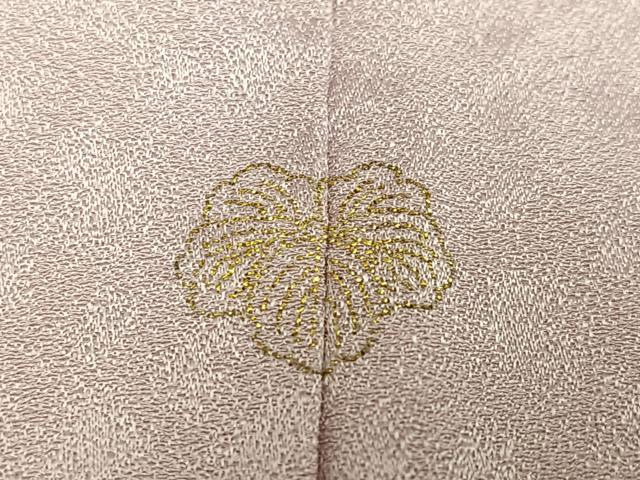 平和屋着物●上質な色無地　紋意匠　枯野色　正絹　逸品　AABH6891ph 平和屋着物○上質な色無地 紋意匠 枯野色 正絹 逸品 AABH6891ph