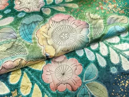 平和屋着物●豪華振袖　作家物　泰常　辻が花　絞り　暈し染め　銀通し地　正絹　逸品　AABH6896ph