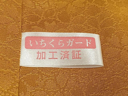 平和屋着物●越後十日町の一流染匠　桐屋・翠山工房　振袖　辻が花　絞り　金彩　金通し地　正絹　逸品　AABH6899ph