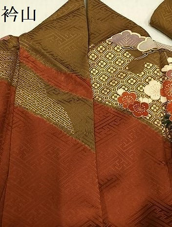 平和屋着物●豪華振袖　駒刺繍　雪輪御所車草花文　金彩　正絹　逸品　AABH6903ph