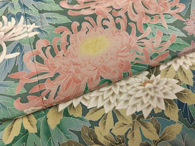 平和屋着物●本加賀友禅作家　杉浦伸 　訪問着　草花文　正絹　逸品　未使用　AABH6905ph