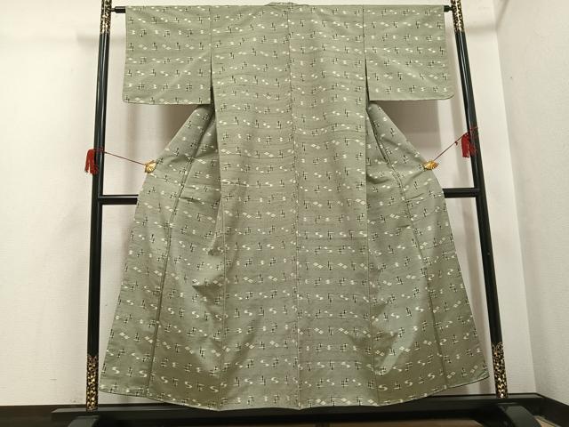 平和屋着物●本場琉球絣　紬　正絹　逸品　未使用　AABH6909ph
