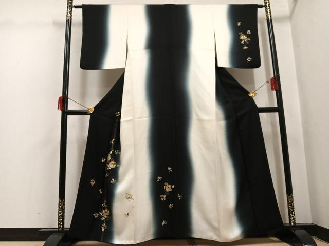 平和屋着物●訪問着　更紗間道　暈し染め　金彩　正絹　逸品　AABH6912ph 平和屋着物○訪問着 更紗間道 暈し染め 金彩 正絹 逸品 AABH6912ph