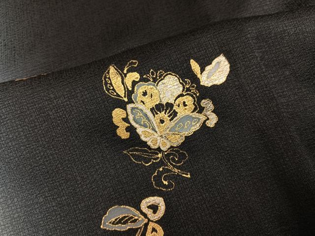 平和屋着物○訪問着 更紗間道 暈し染め 金彩 正絹 逸品 AABH6912ph
