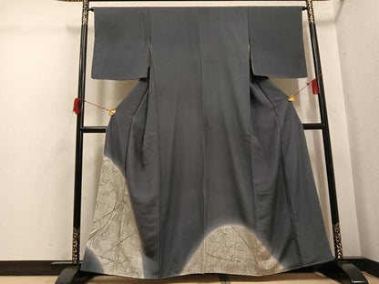 平和屋着物●訪問着　蔦の葉文　暈し染め　正絹　逸品　未使用　AABH6914ph