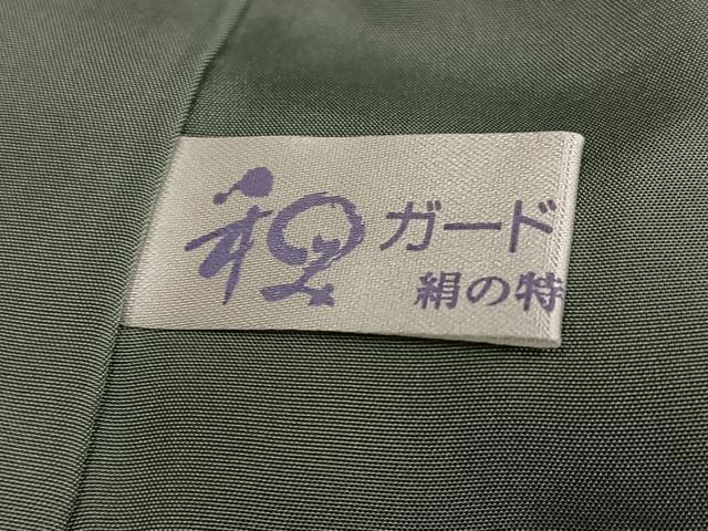 平和屋着物●本場大島紬　中国三大刺繍　汕頭刺繍　スワトウ刺繍　カタス7マルキ　市松吉祥文　正絹　逸品　未使用　AABH6923ph
