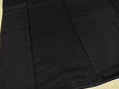平和屋着物●本藍　色無地　藍鉄色　ロング丈　正絹　逸品　未使用　AABH6938ph