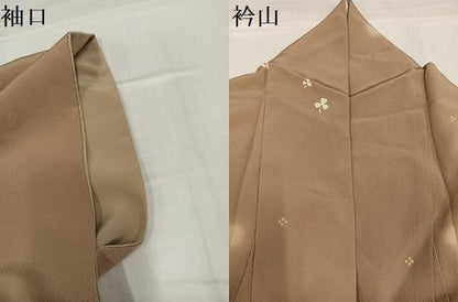 平和屋着物●上質な小紋　クローバー　ほたる暈し　金彩　正絹　逸品　AABH6942ph