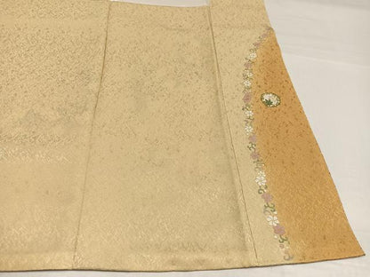 平和屋着物●訪問着　作家物　高橋義和　駒刺繍　花唐草文　金彩　やまと金ラベル　正絹　逸品　未使用　AABH6945ph