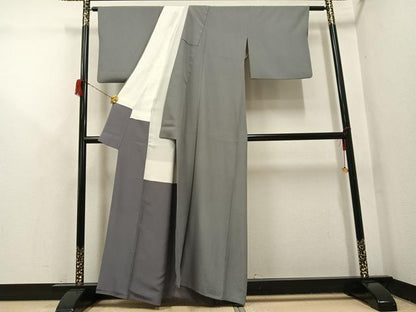 平和屋着物●江戸小紋　鮫小紋柄　正絹　逸品　AABH6952ph