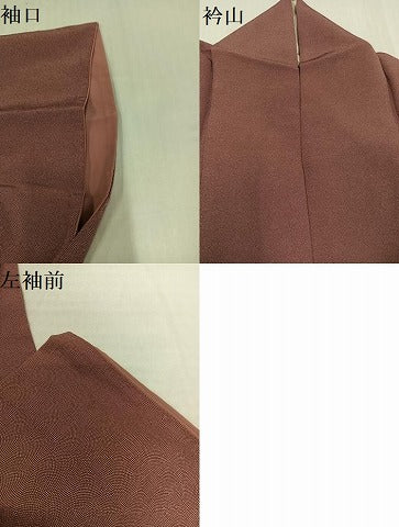 平和屋着物●江戸小紋　極小鮫小紋柄　正絹　逸品　AABH6955ph