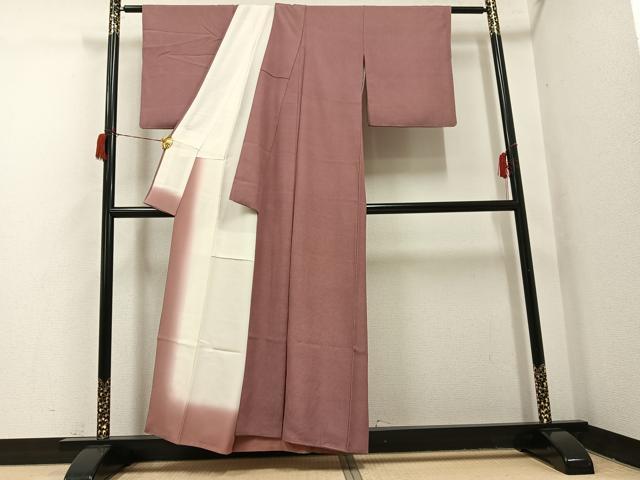 平和屋着物●江戸小紋　極小鮫小紋柄　正絹　逸品　AABH6955ph