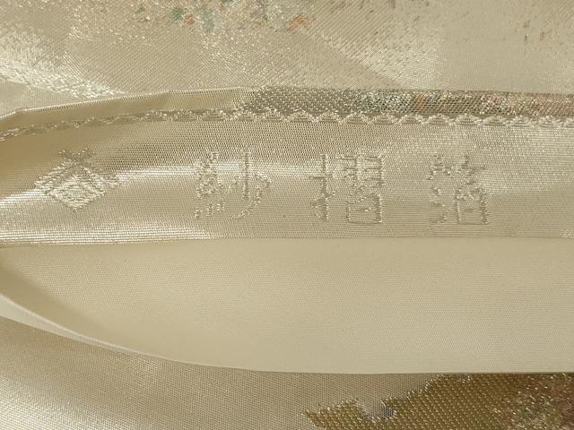 平和屋着物◎六通柄袋帯　遠山　紗摺箔　正絹　逸品　AABH6984ou