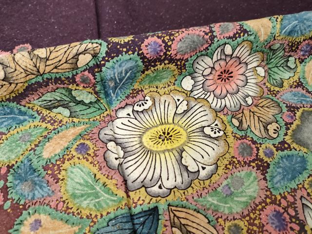 平和屋着物●豪華振袖　辻が花　舞花文　銀通し地　正絹　逸品　AABH7009ck