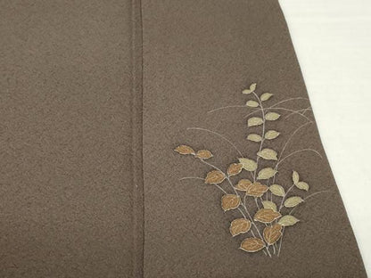 平和屋着物●訪問着　雪輪花文　暈し染め　正絹　逸品　AABH7014ck