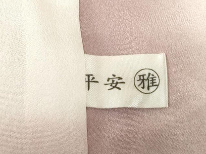 平和屋着物●訪問着　刺繍　草花文　暈し染め　金彩　洗える着物　AABH7015ck