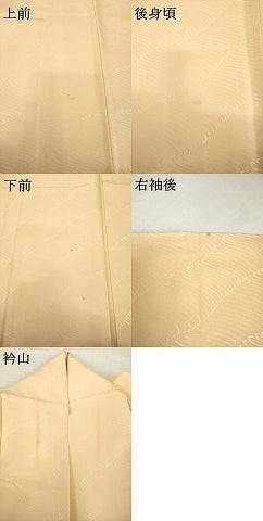 平和屋着物●上質な色無地　立波地紋　伽羅色　西武百貨店扱い　正絹　逸品　AABH7016ck