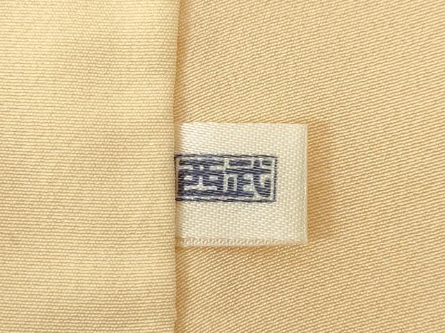 平和屋着物●上質な色無地　立波地紋　伽羅色　西武百貨店扱い　正絹　逸品　AABH7016ck