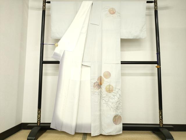 平和屋着物●金彩友禅　卓越技能者・名工・和田光正　訪問着　花丸文　金彩　正絹　逸品　AABH7017ck