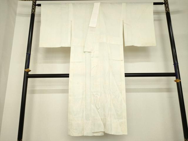 平和屋着物●長襦袢　単衣　枝花文　正絹　逸品　AABH7023ck