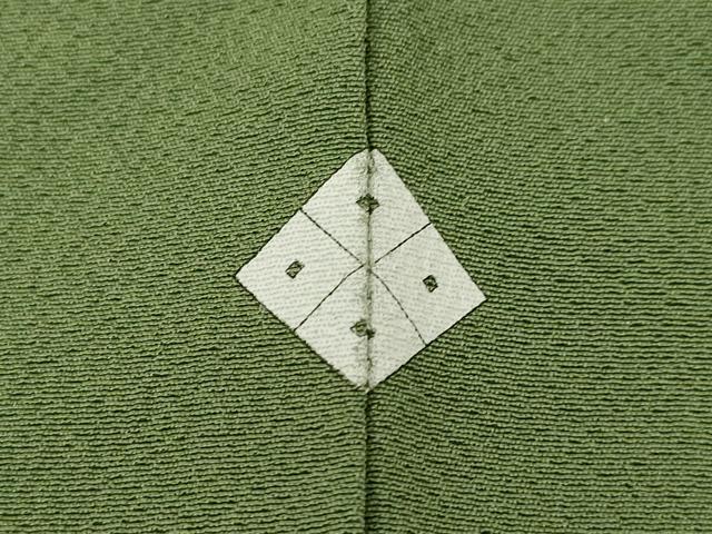 平和屋着物●上質な色無地　岩井茶色　正絹　逸品　AABH7026ck