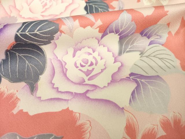 平和屋着物●豪華振袖　刺繍　枝花文　正絹　逸品　AABH7057ck