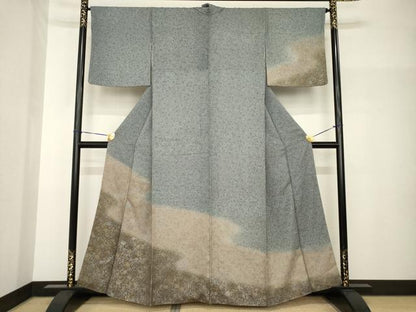 平和屋着物●訪問着　流水霞文　暈し染め　正絹　逸品　AABH7059ck