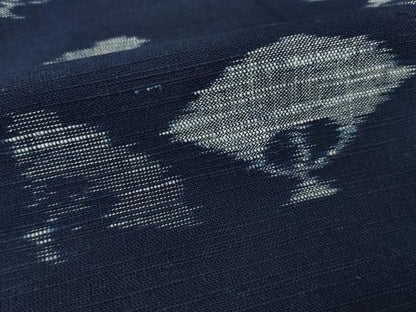 平和屋着物●久留米絣　舞扇文　綿　逸品　AABH7068ck